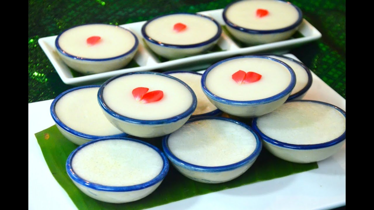 How to Make Thai Steamed Coconut Pudding ขนมถ้วย