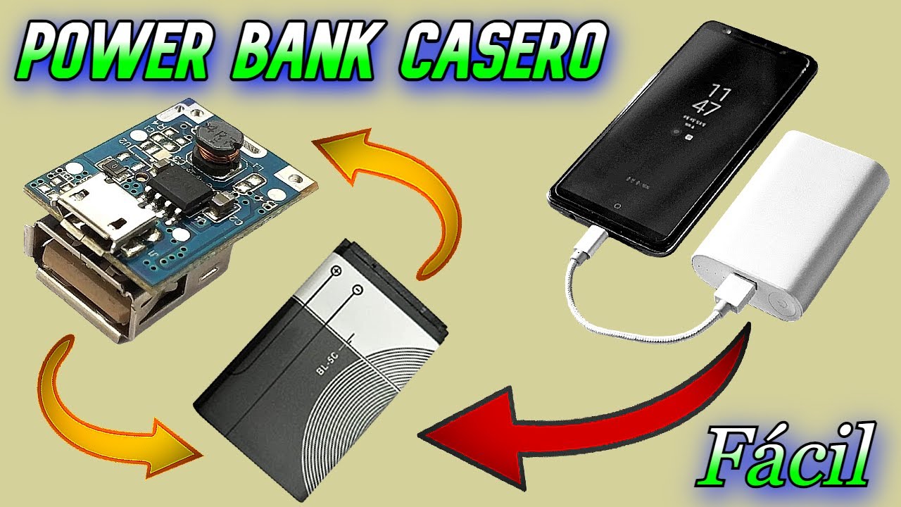 Power Bank Casero con batería de Smartphone.