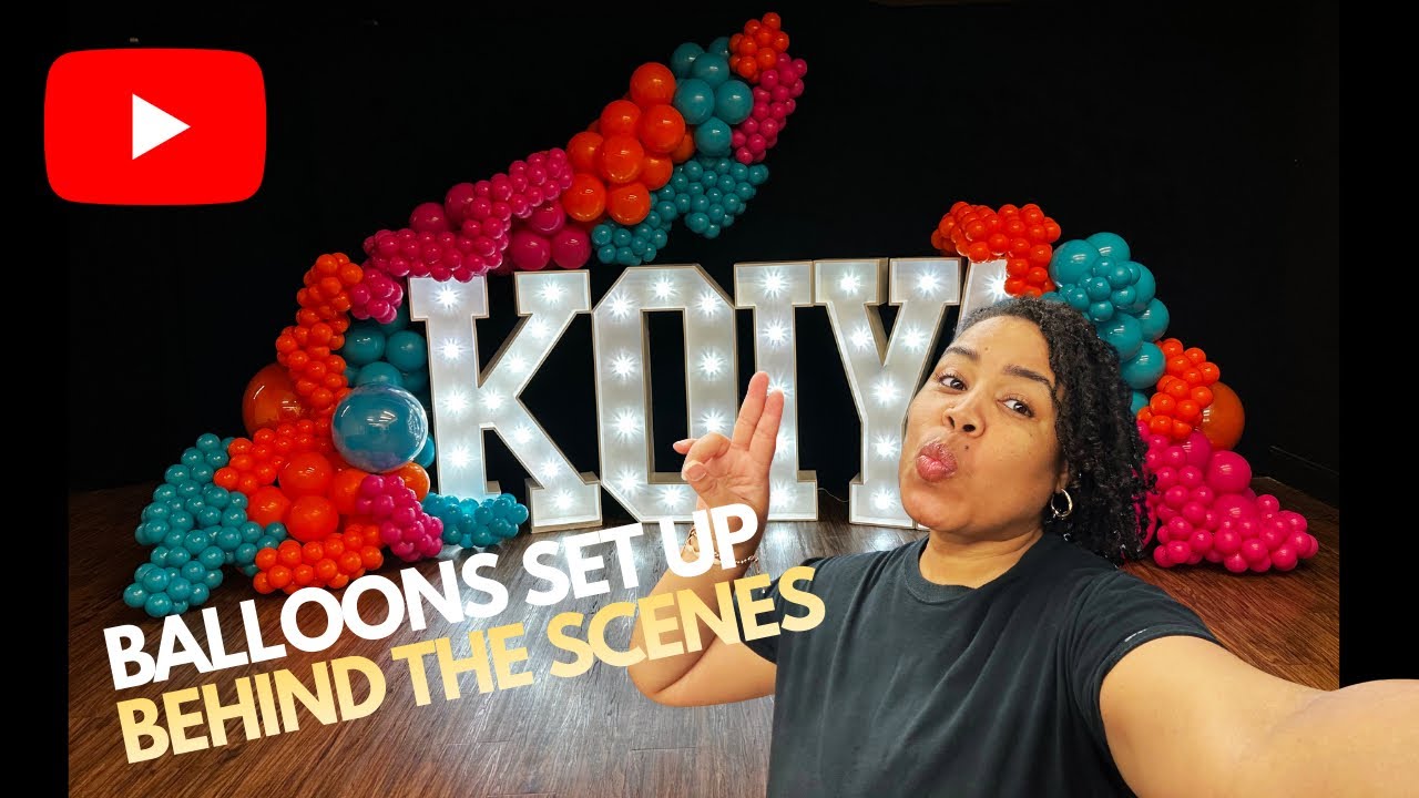 Build a balloon garland with me | Behind The Scenes Of A Balloon Setup | Designed By Jahiya