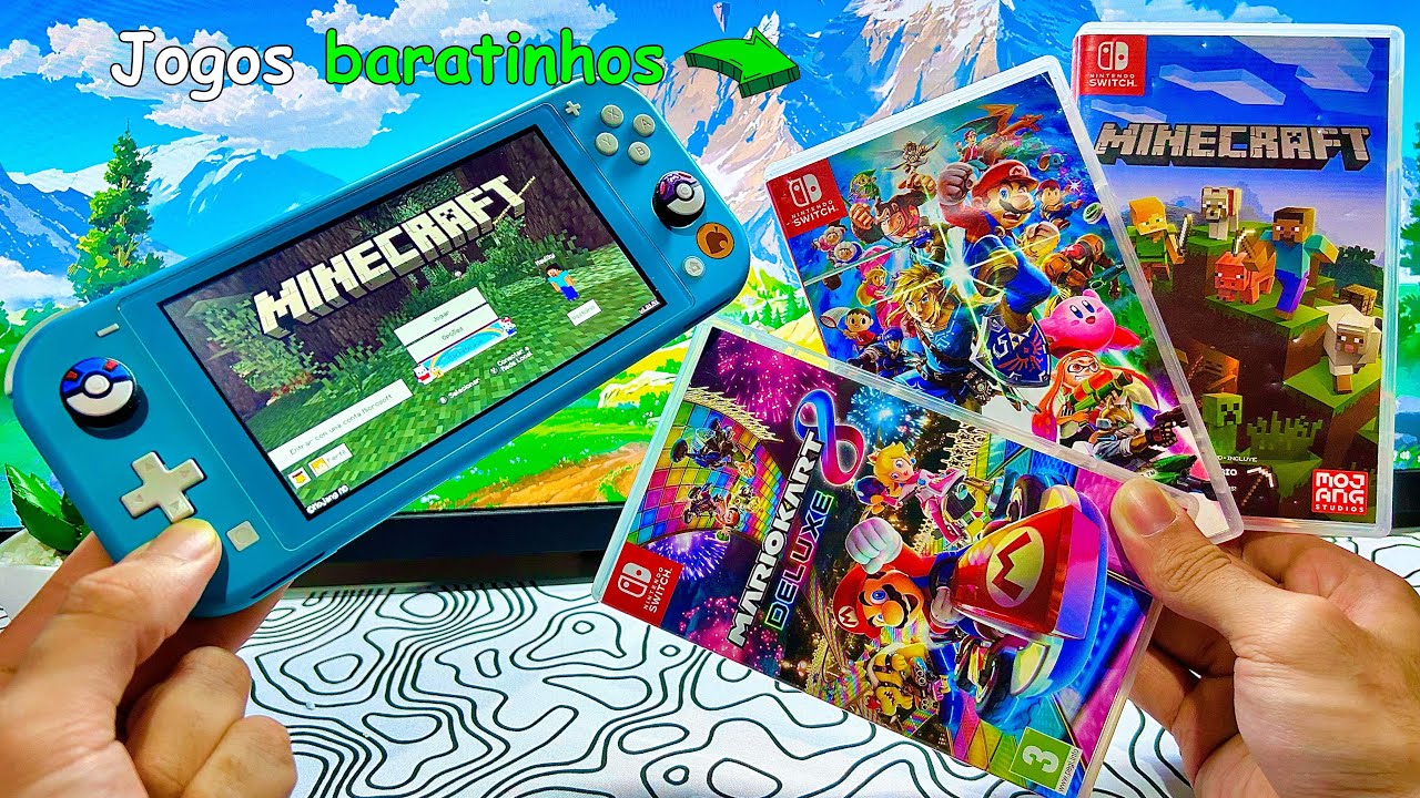 Comprei Jogos pro meu Switch Lite! (Gastando Muito pouco)