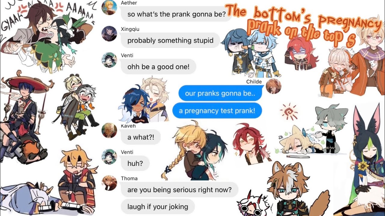 The Bottom’s Pregnancy Prank On The Top’s || Genshin Impact Group Chat