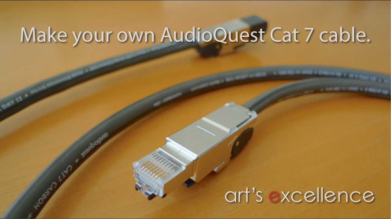 Make your own AudioQuest Cat 7 cable with Telegärtner connectors.