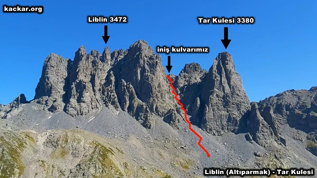 Altıparmak Dağı (Liblin) 3472 - Tar Kulesi 3380 / Kaçkarlar
