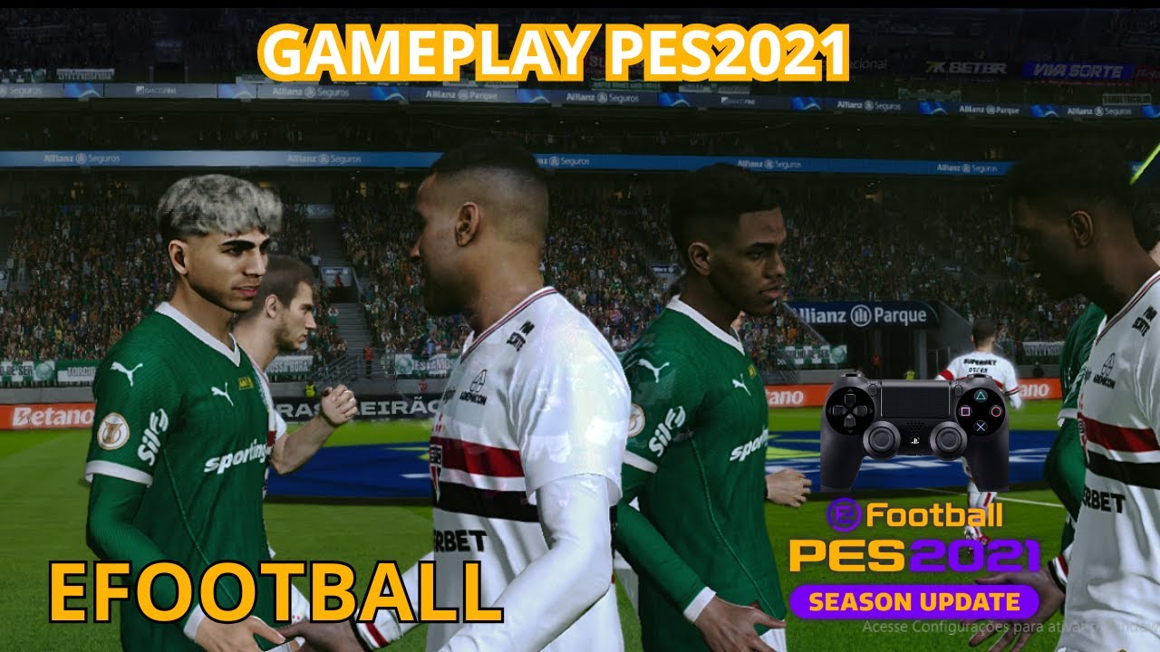 PALMEIRAS AMASSOU O SAO PAULO VIRTUAL NA GAMEPLAY EFOOTBALL PES 21🎮