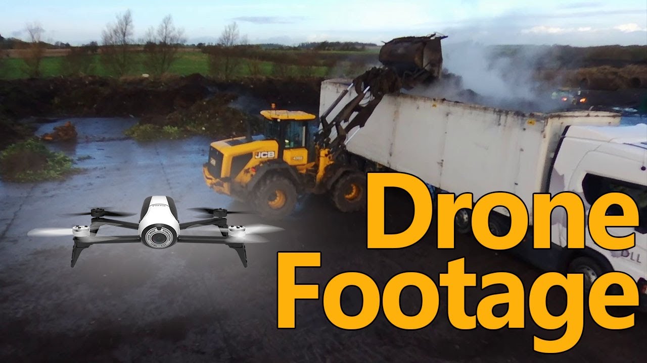 Compost loading drone footage - Except for Access