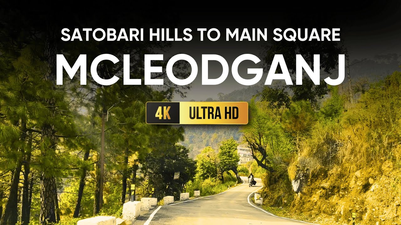4K Satobari Hills To Mcleodganj Main Square Nature Drive