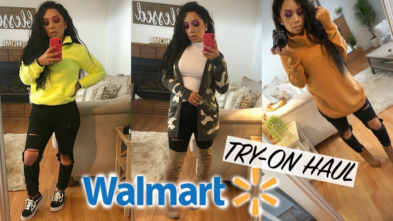 COME SHOP WITH ME! WALMART FALL FASHION FINDS 2019 | TRY ON SWEATER HAUL!  ohmglashes