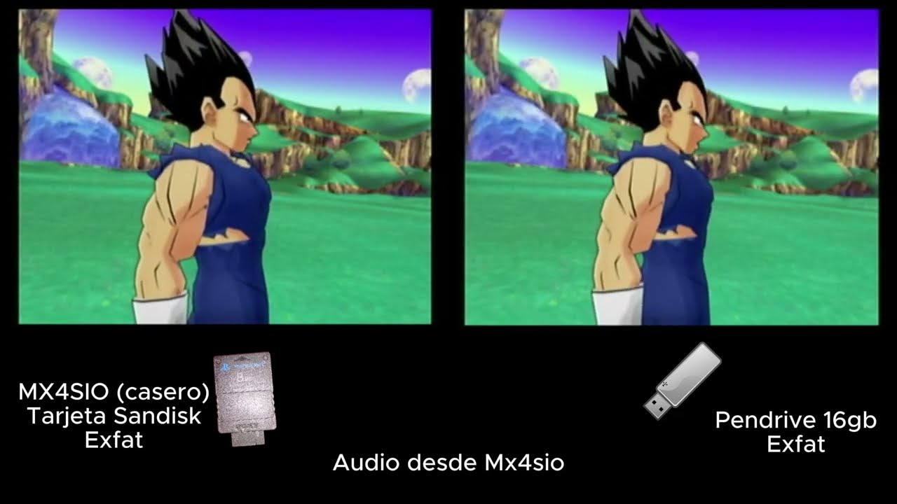 MX4SIO vs USB | Comparación de cinemáticas PS2
