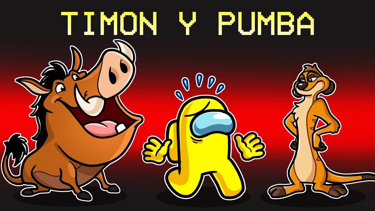 ¡Among Us PERO somos TIMON y PUMBA! 🔪🐗💀 SILVIOGAMER en AMONG US PERO ⭐