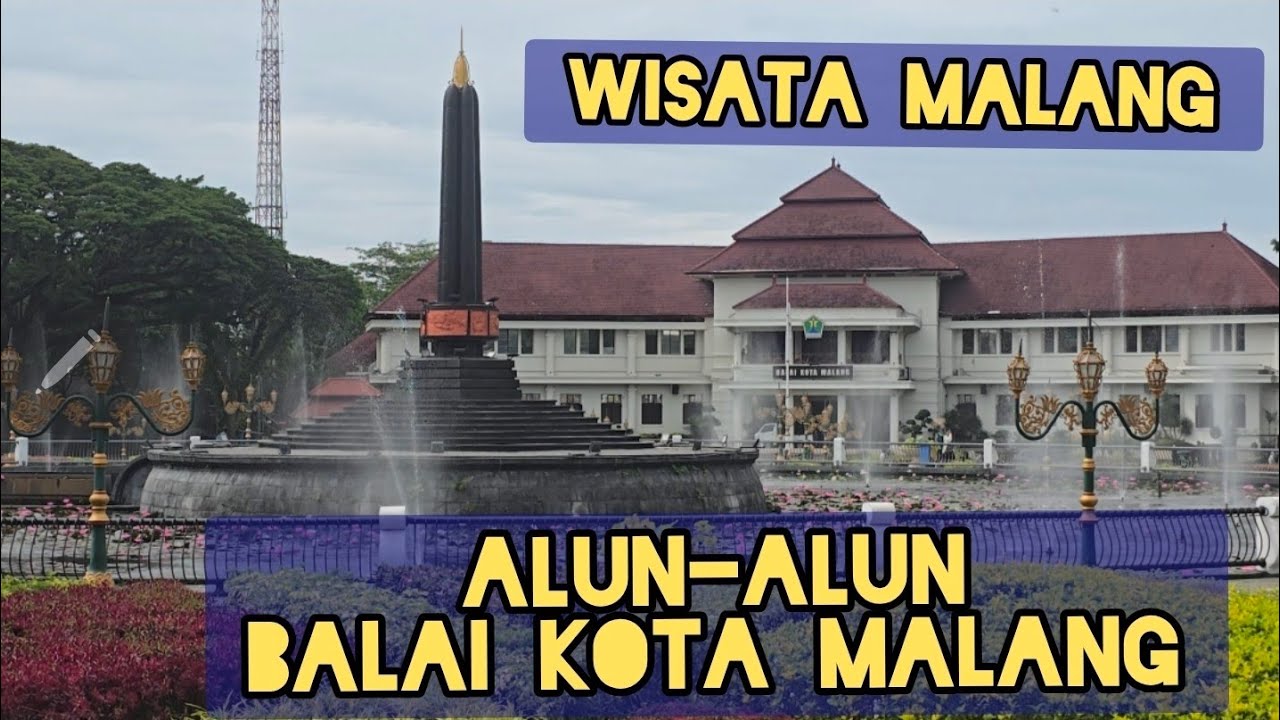 Update suasana ALUN ALUN BALAI KOTA MALANG di Pagi hari ||Malang kota wisata