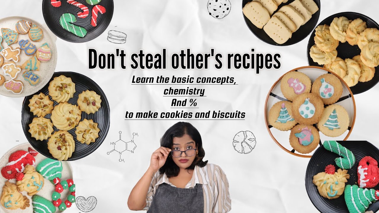 COOKIE FORMULA | develop your own cookie and biscuit recipe | Easy eggless cookie recipe