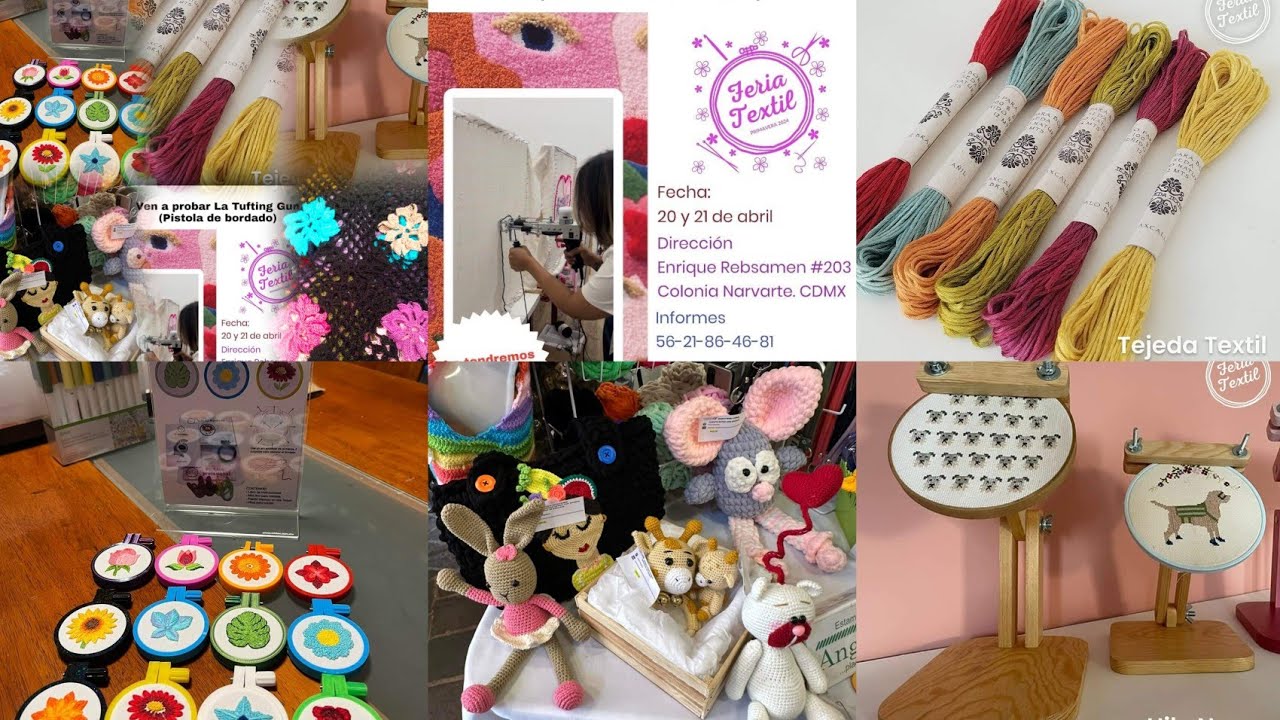 Visita a Feria Textil 2024 Tejer, bordado y macramé CDMX