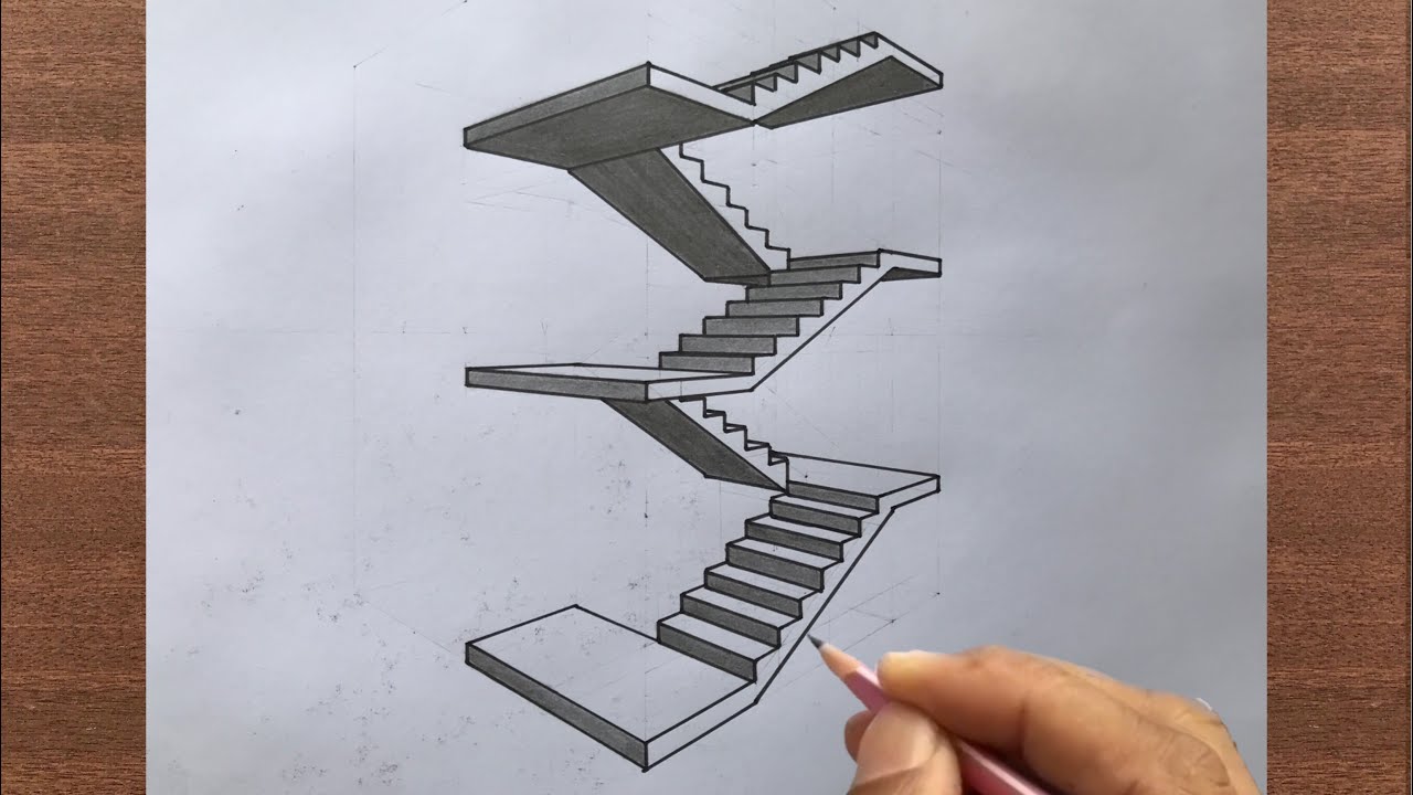 How to Draw Stairs in 2-Point Perspective