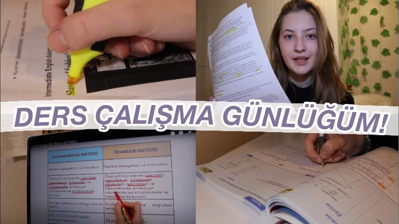 DERS ÇALIŞMA GÜNLÜĞÜM💪 | yoğun ders temposuna geri dönüş🥲