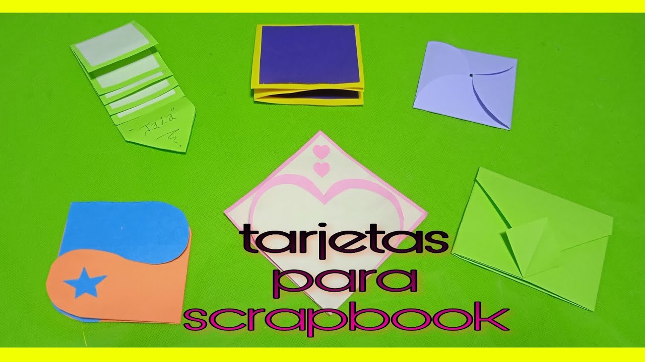 tarjetas para scrapbook (&aacute;lbum de recortes)