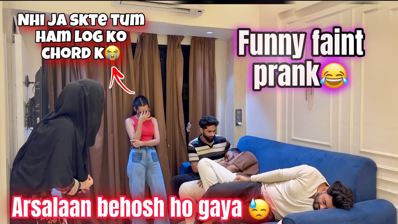 Arsalaan Behosh Ho Gaya 😨| Zeeshan Bhi Behosh😳 | Funny Faint Prank 😂 | AtrangiArsalaan❤️