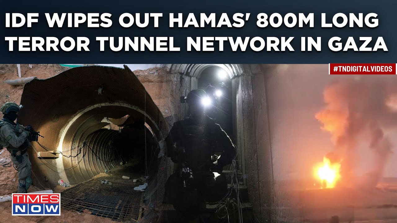 IDF Brigades Destroy Hamas' Terror Tunnel| 800M Long Underground Network Wiped Out In Central Gaza