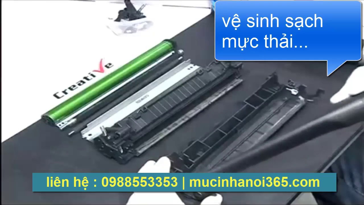 Hướng dẫn đổ mực máy in HP 1102 và các máy tương đương | mucinhanoi365.com