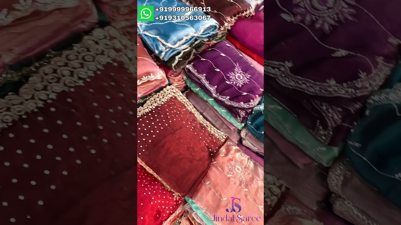 Designer Handwork Sarees in Wholesale Price Only At Jindal Saree #handwork #sarees #restock #organza