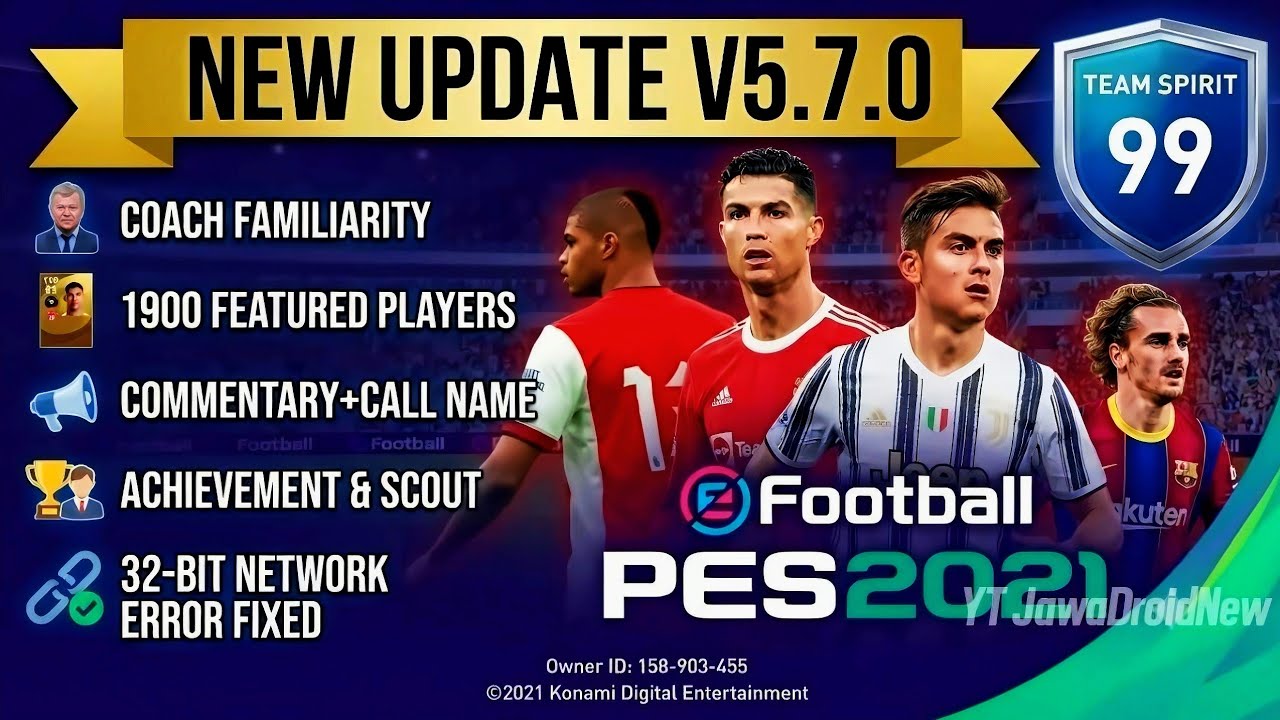PES 2021 Mobile OFFLINE v5.7.0 Relic ФИНАЛЬНОЕ ОБНОВЛЕНИЕ Новый геймплей &mdash; Поддержка 32-битных си...
