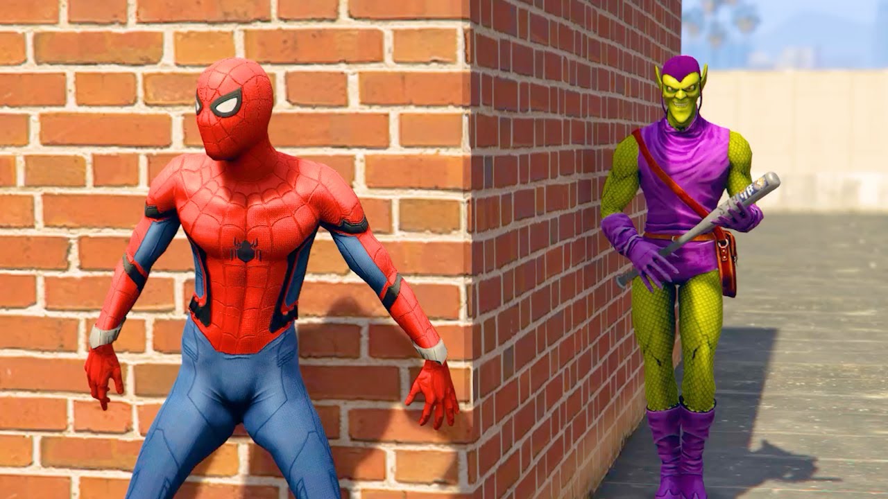 SPIDER-MAN FIGHTS GOBLIN in EPIC GTA 5 Battle