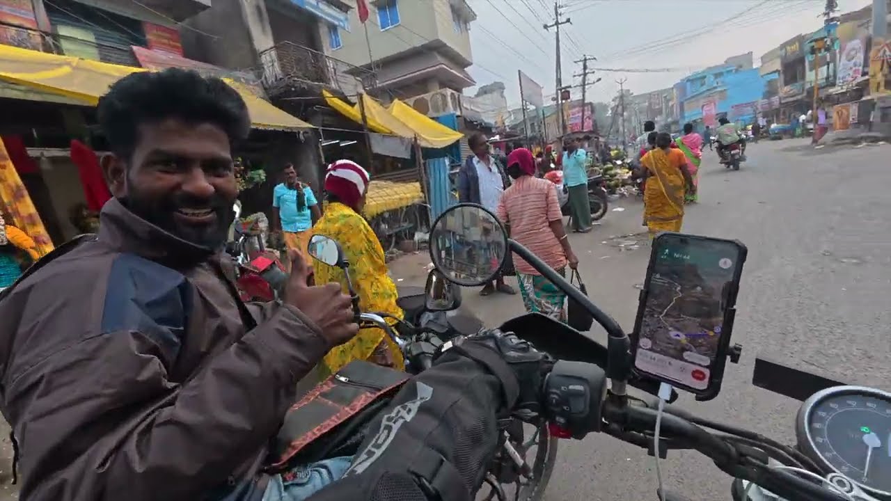 I traveled from Ahmedabad to Madhurai by motorcycle. It was very difficult.