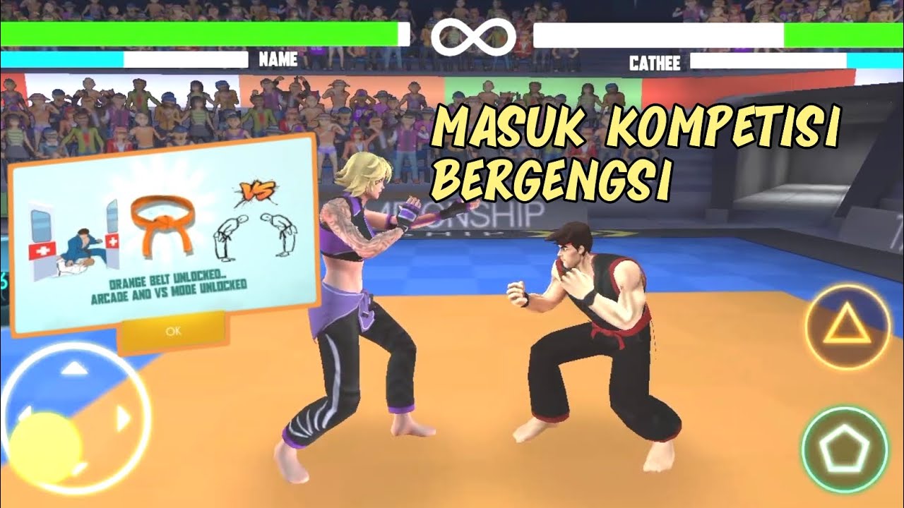 Kompetisi Sabuk Orange Karate Fighter Games