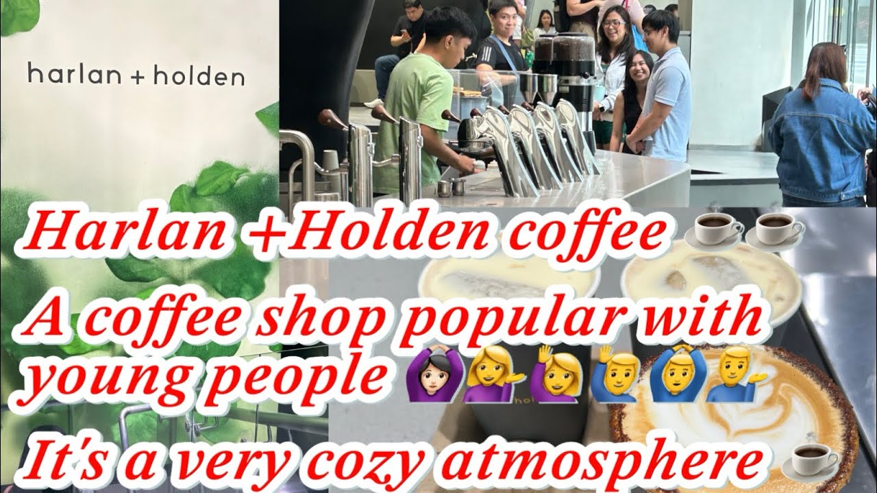 Harlan + Holden coffee shop. A coffee shop popular with young people and cozy atmosphere ☕️☕️