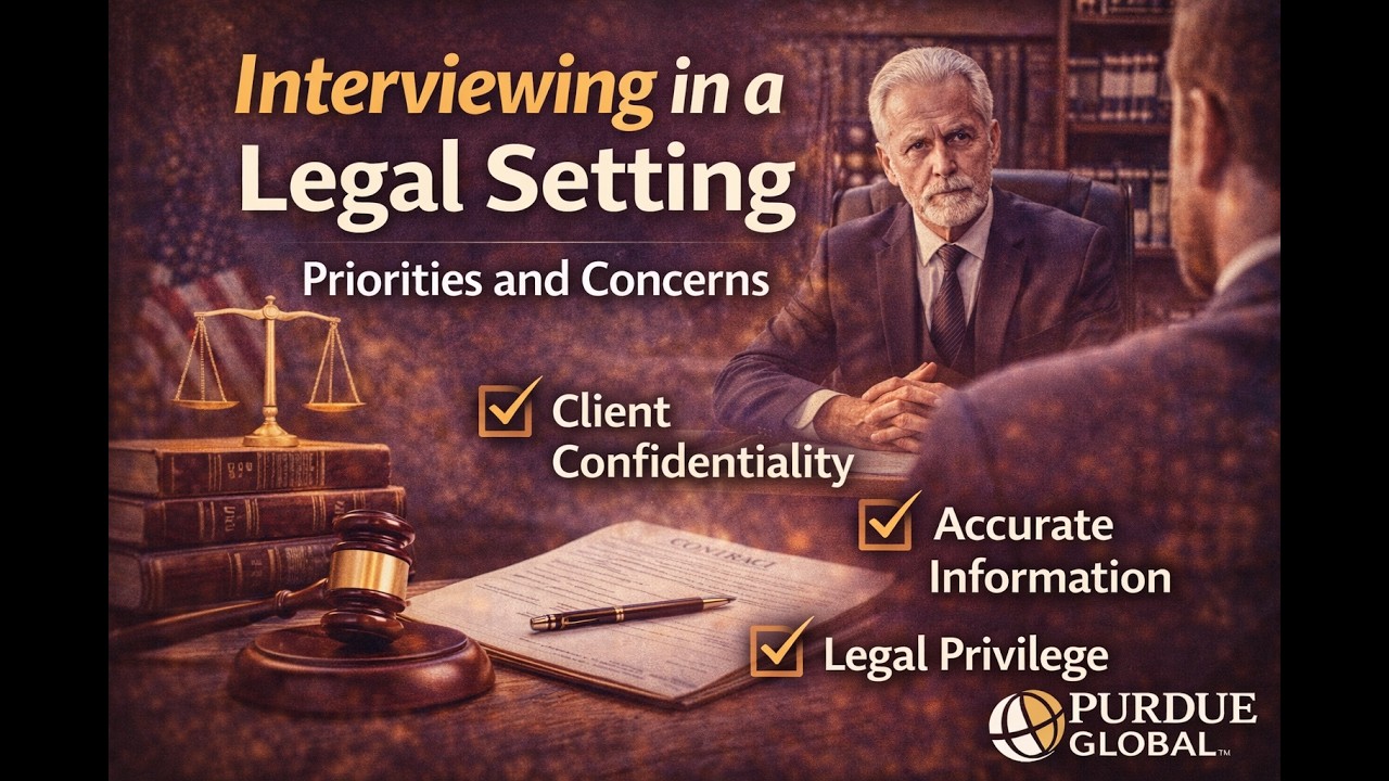 Interviewing in a Legal Setting: Priorities and Concerns