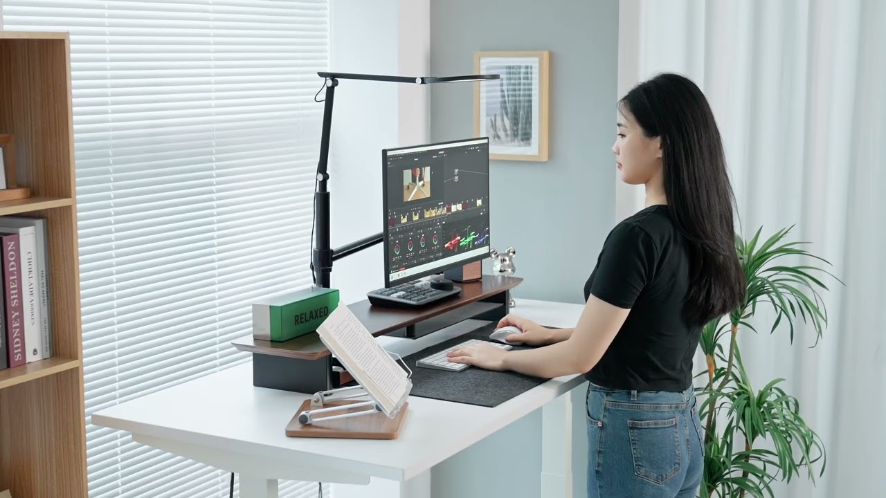 Illuminate your workspace with brilliance! ✨#setup #stand#desksetup