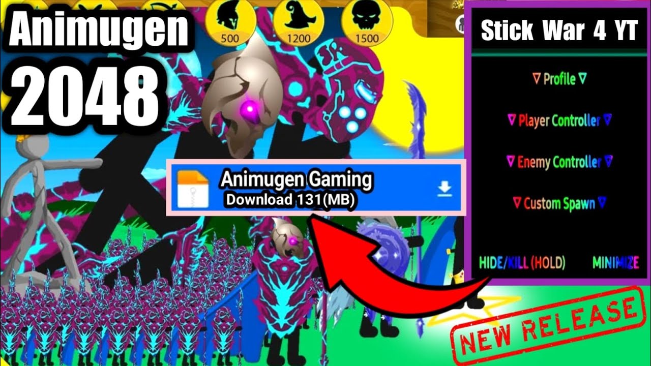 Animugen 2048 Mod Vip Download ?? | Stick War Legacy