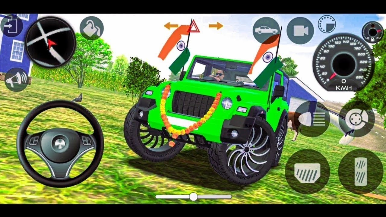 Modified Mahindra Thar😈Games:Indian Green Thar (Gadi Wala Games) Car Game Android Game - #2025