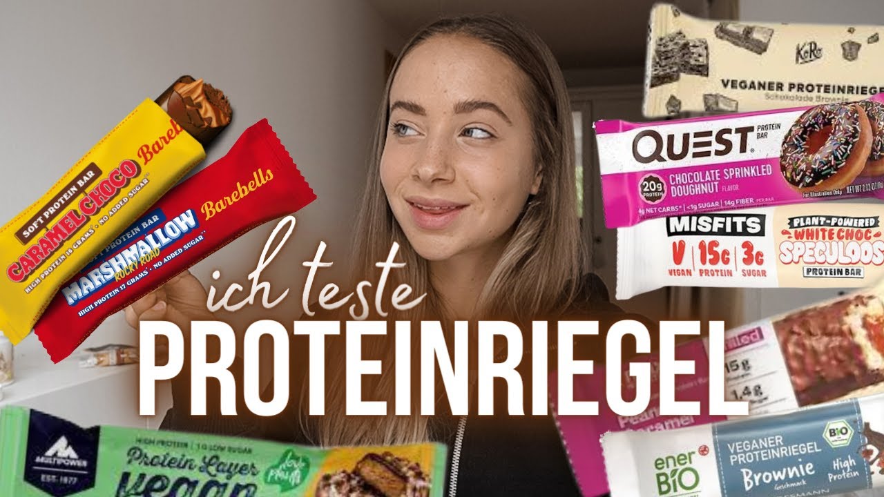 XXL PROTEINRIEGEL TEST (ESN, Barebells, Rocka Nutrition, Misfits,...) // annrahel