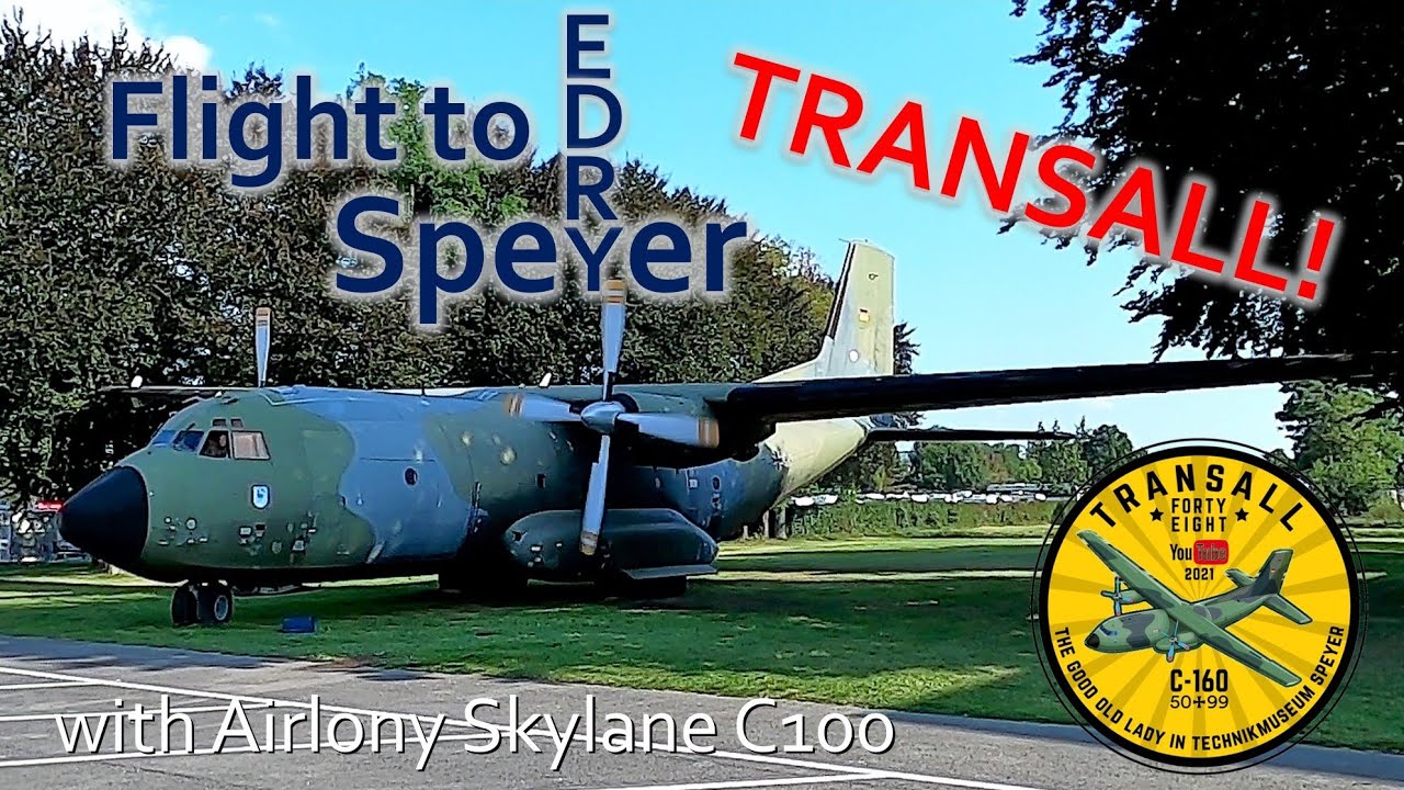 ✈ Flug nach Speyer mit einer Airlony Skylane C100 | Transall