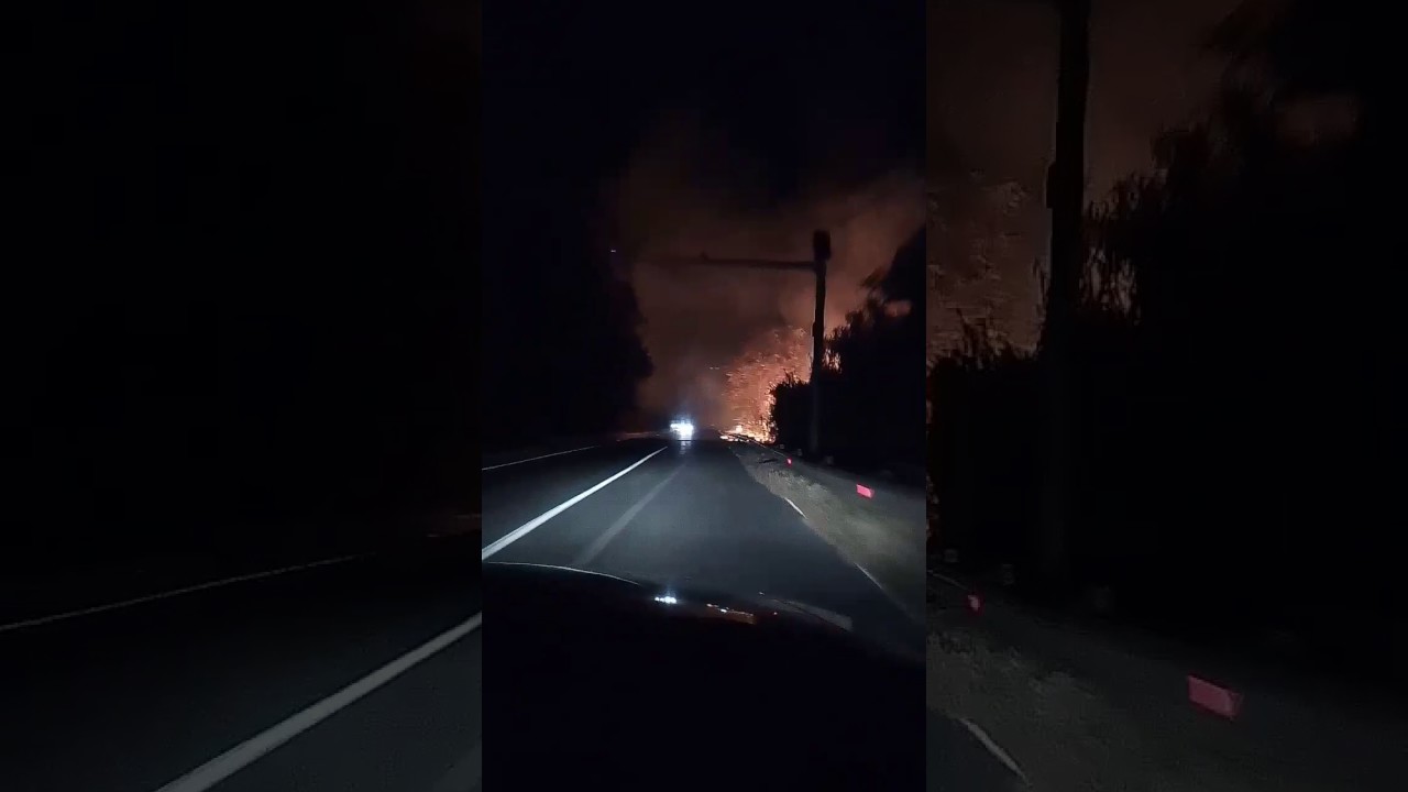 Incendio SS 106 Ionica, San Sostene/Sant'Andrea (CZ)