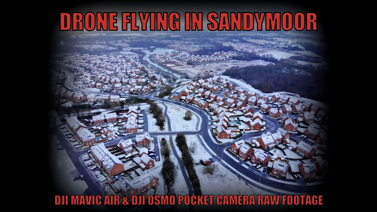 Drone Flying In Sandymoor,Runcorn DJI Mavic Air & DJI Osmo Pocket Drone Camera 1080p 60 FPS  -20/21-