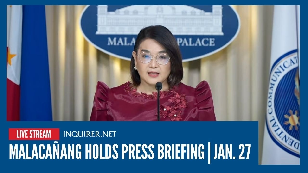 LIVE: Malacañang holds press briefing with PCO USec. Claire Castro | Jan 27