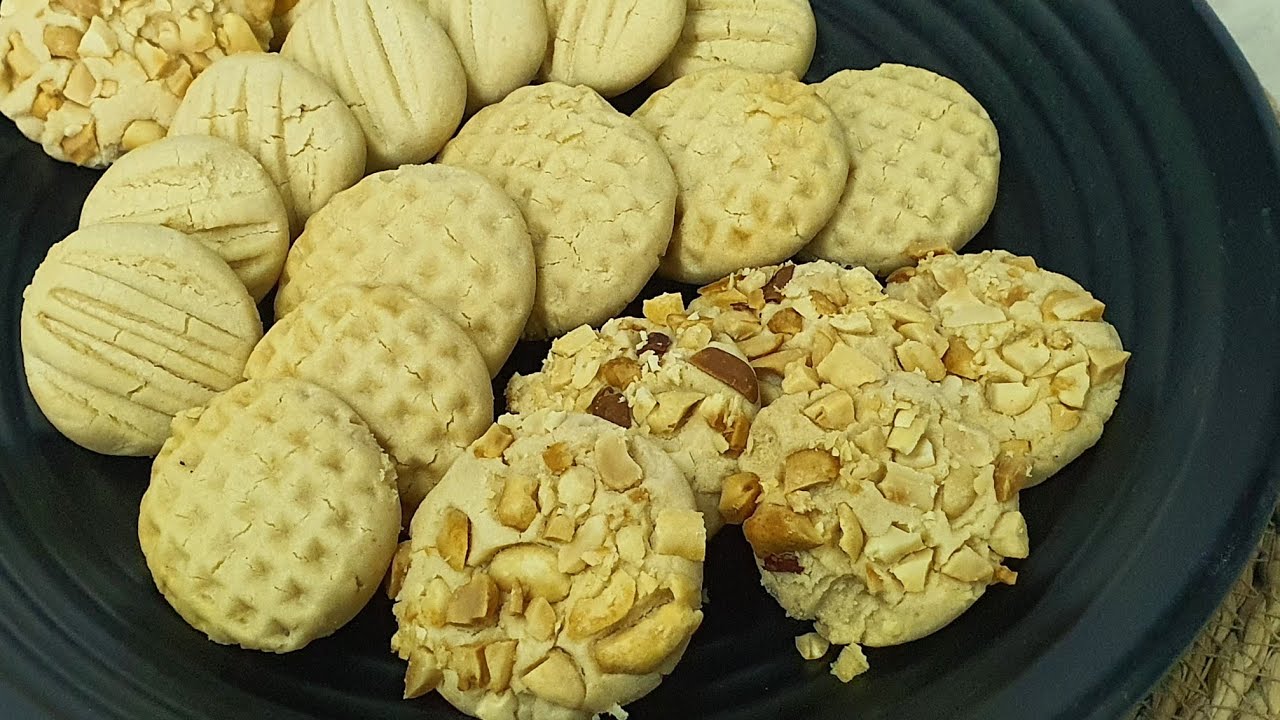 بسكويت بزبدة الفستق وصفة سهلة ويذوب في الفم😋/Penut Butter Busciat 👌