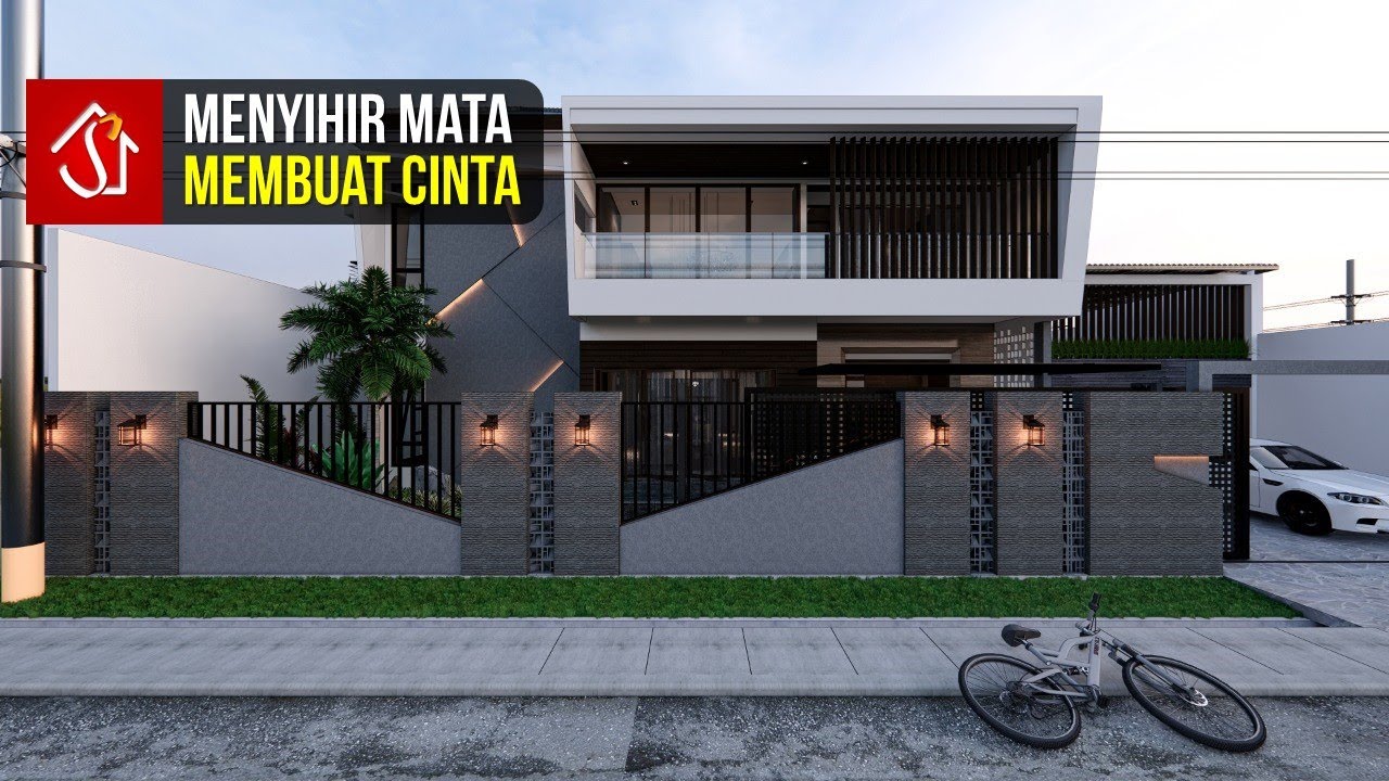 Desain Rumah Tropis Modern di Lahan 24 x 20 Meter