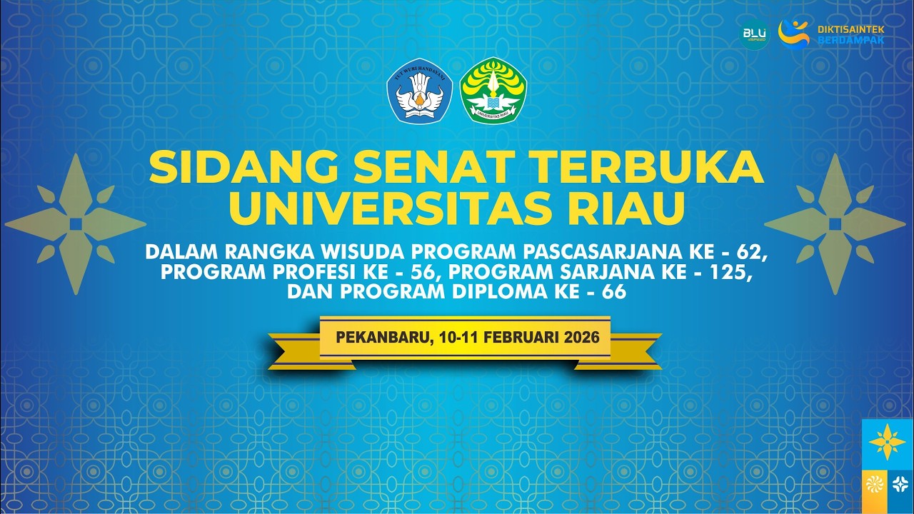 WISUDA UNRI PERIODE FEBRUARI 2026 (SESI I)