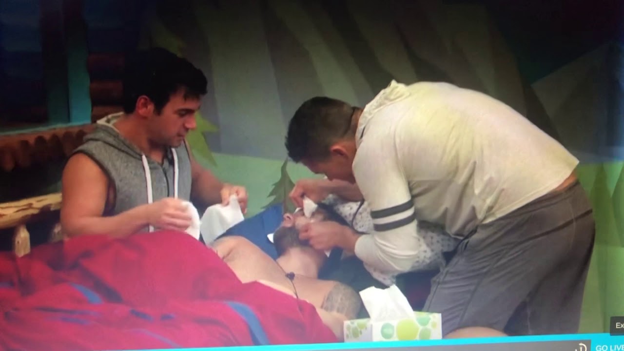 Nick and Tommy cuddle BB21 then Jackson pops Nick’s pimples Part 1 8/23/19