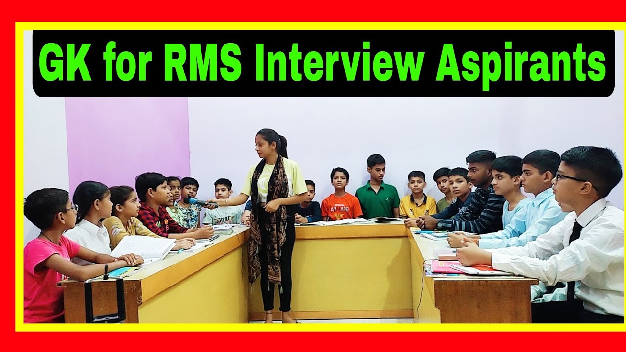 GK Questions For RMS INTERVIEW Aspirants | PD Classes