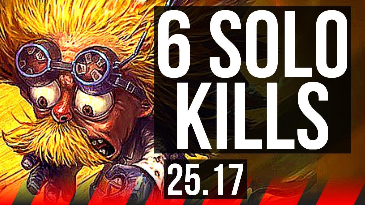 HEIMERDINGER vs OLAF (TOP) | 6 solo kills | EUW Master | 25.17