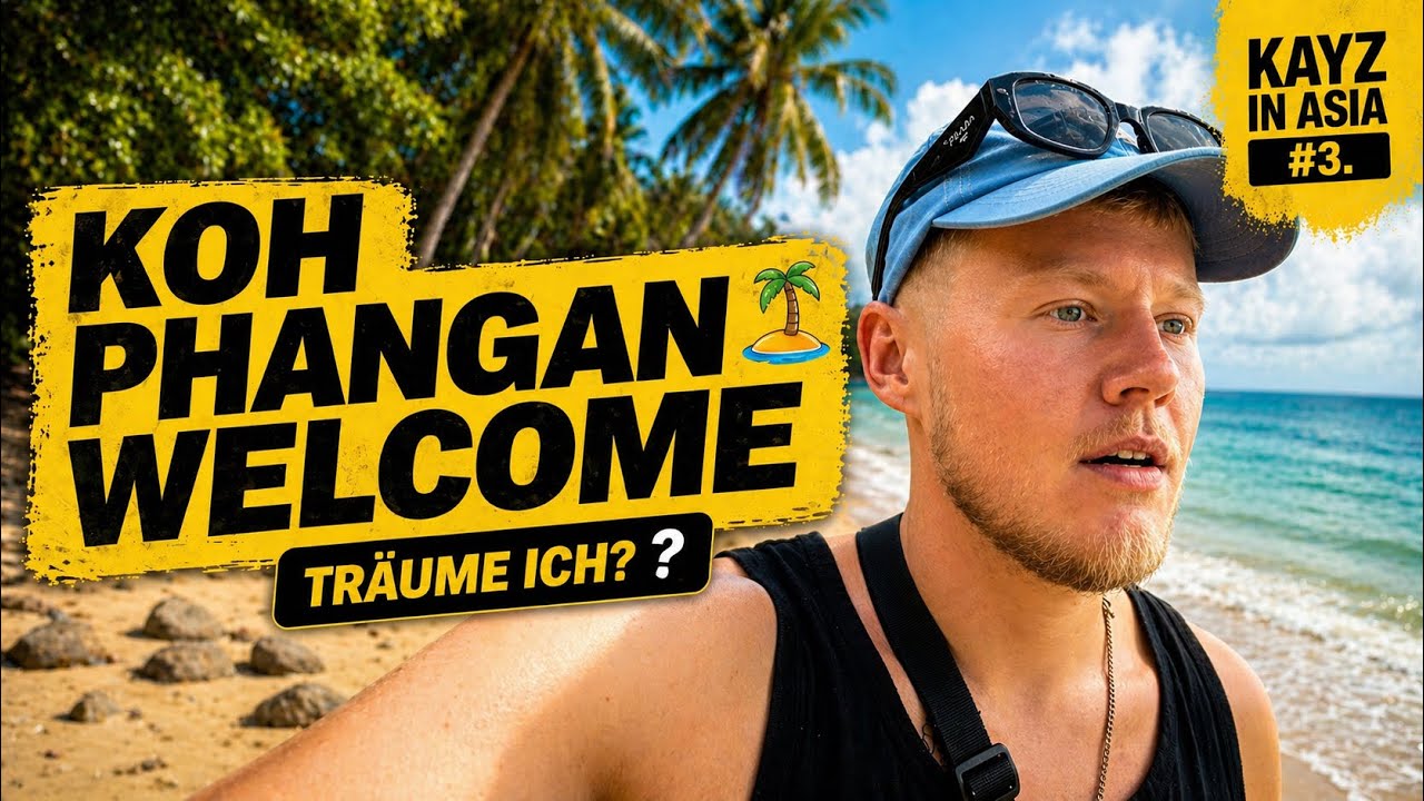 ALLEIN NACH KOH PHANGAN 🇹🇭 | Nachtmarkt, Bungalow & Insel-Vibes – KAYZ IN ASIA #3