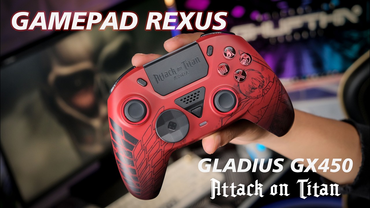 WIBU WAJIB LIAT INI !!! GAMEPAD REXUS GLADIUS GX450 AOT