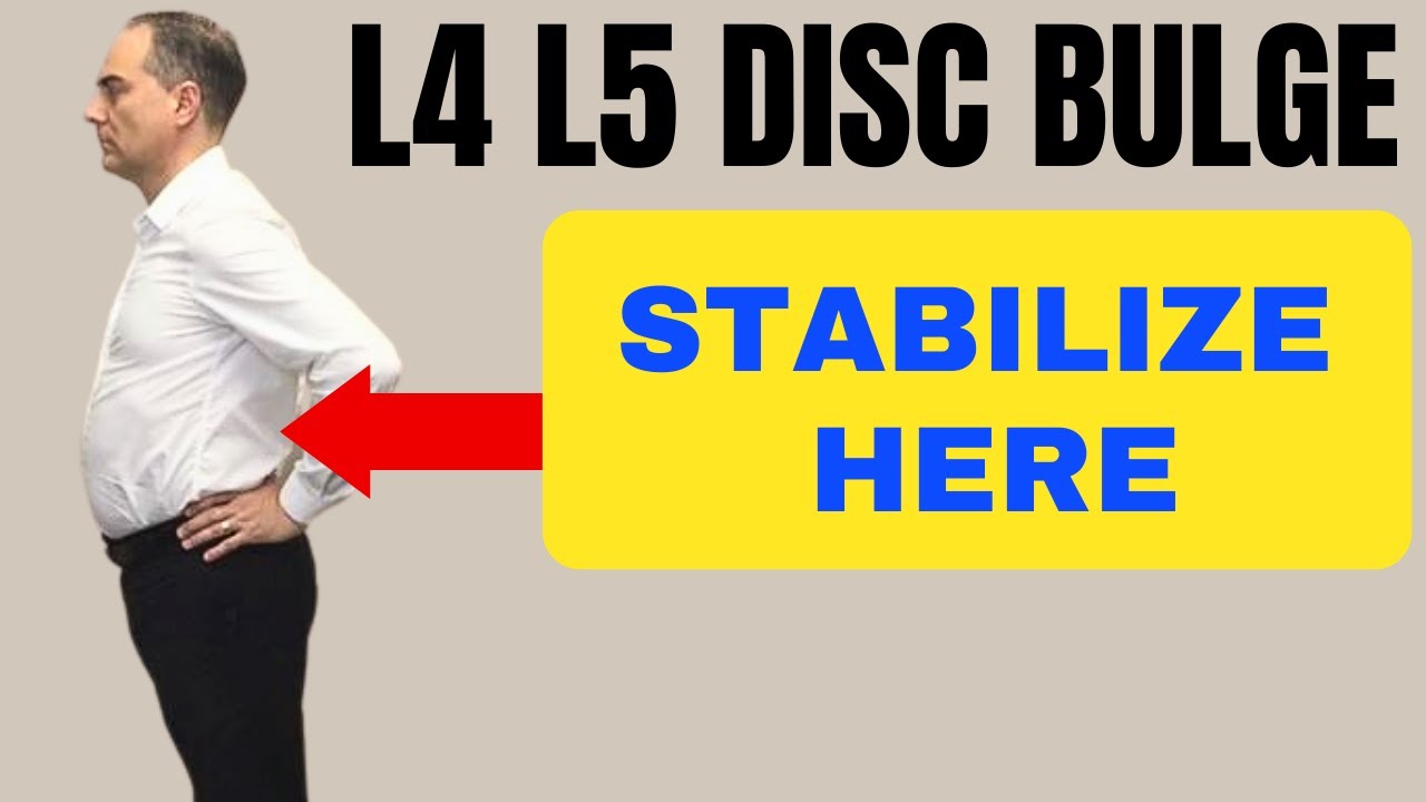 3 Great Exercises L4-L5 Disc Bulge (Lower Back RELIEF & STABILITY) | Dr. Walter Salubro