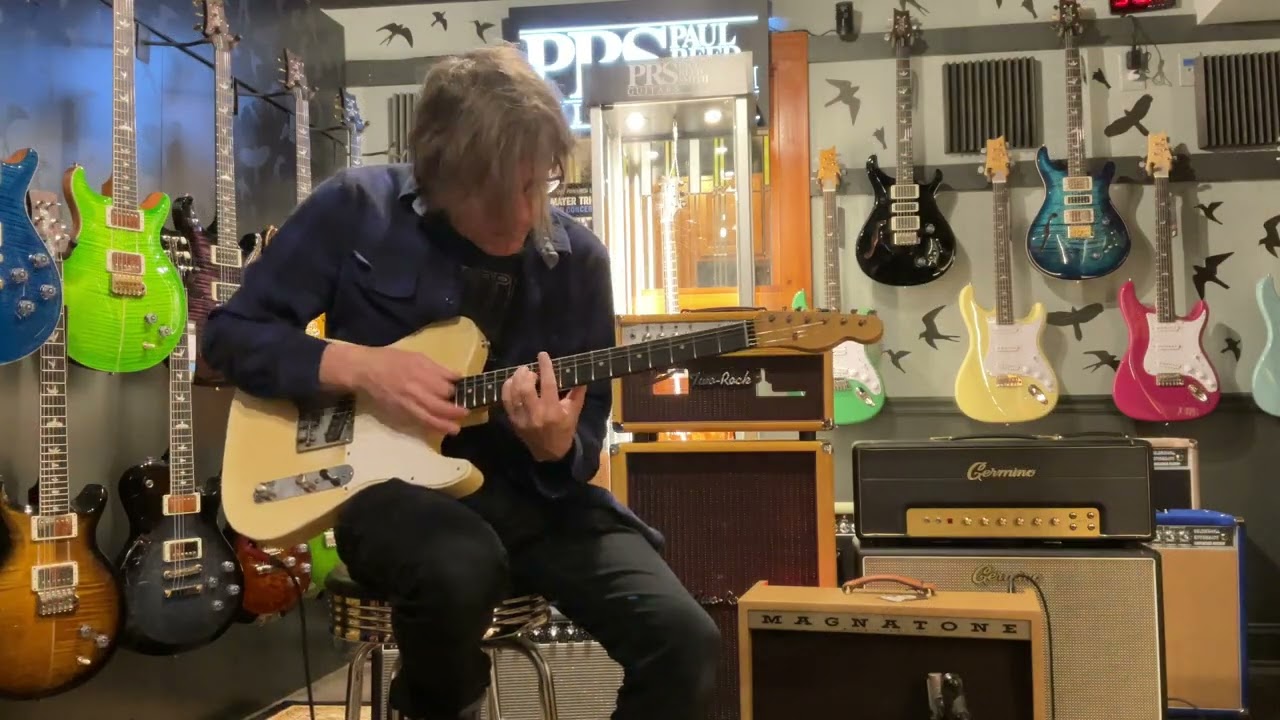 2022 Nacho Telecaster Whiteguard Aged Blonde w/ Magnatone Panoramic Stereo Amp