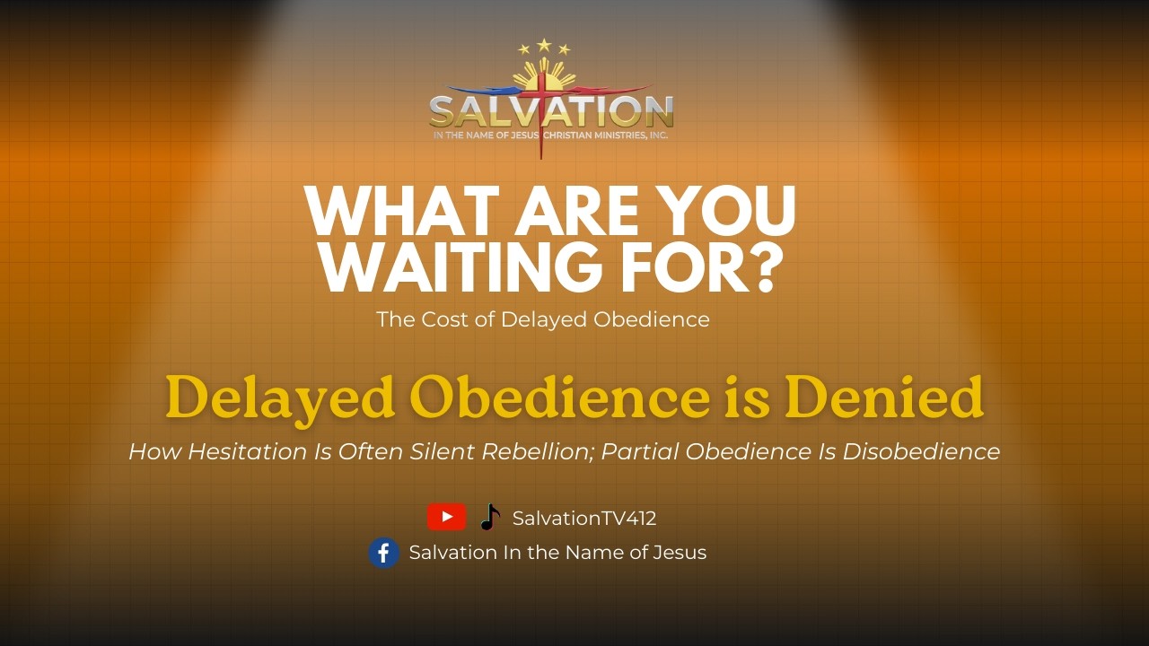 Delayed Obedience is Denied | Cost of Delayed Obedience | Online Worship Service | March 1, 2026