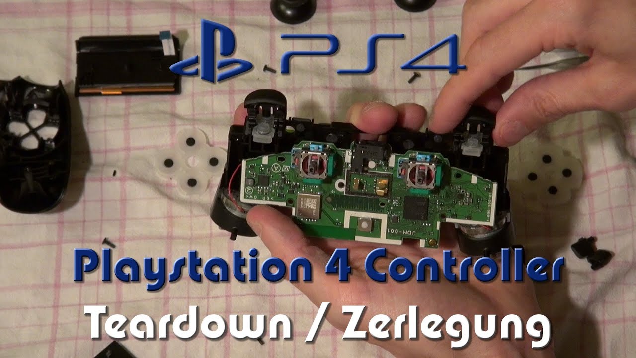 Playstation 4 (PS4) DualShock 4 Controller aufschrauben / Teardown / Disassembly Tutorial 🪛