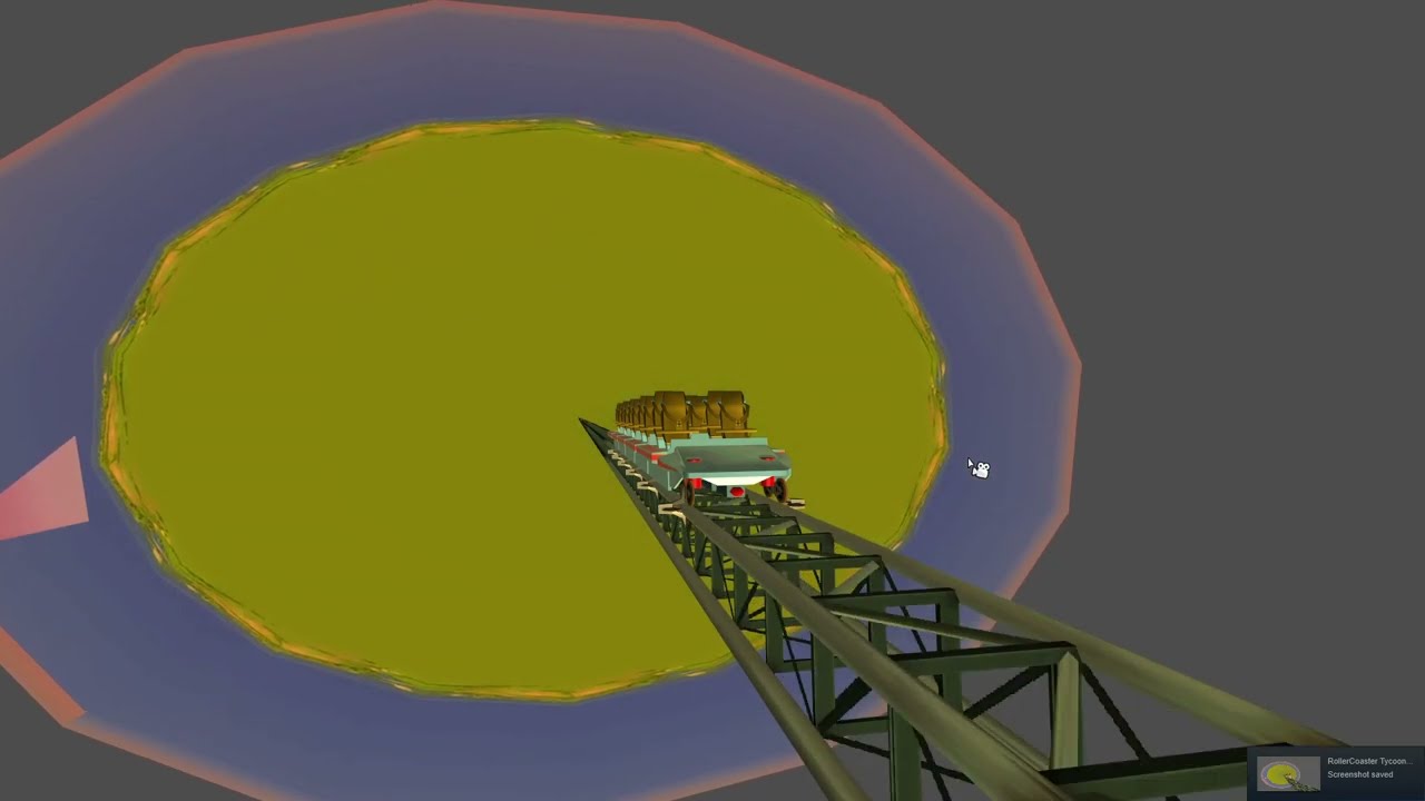 the rollercoaster that goes out of the skybox
